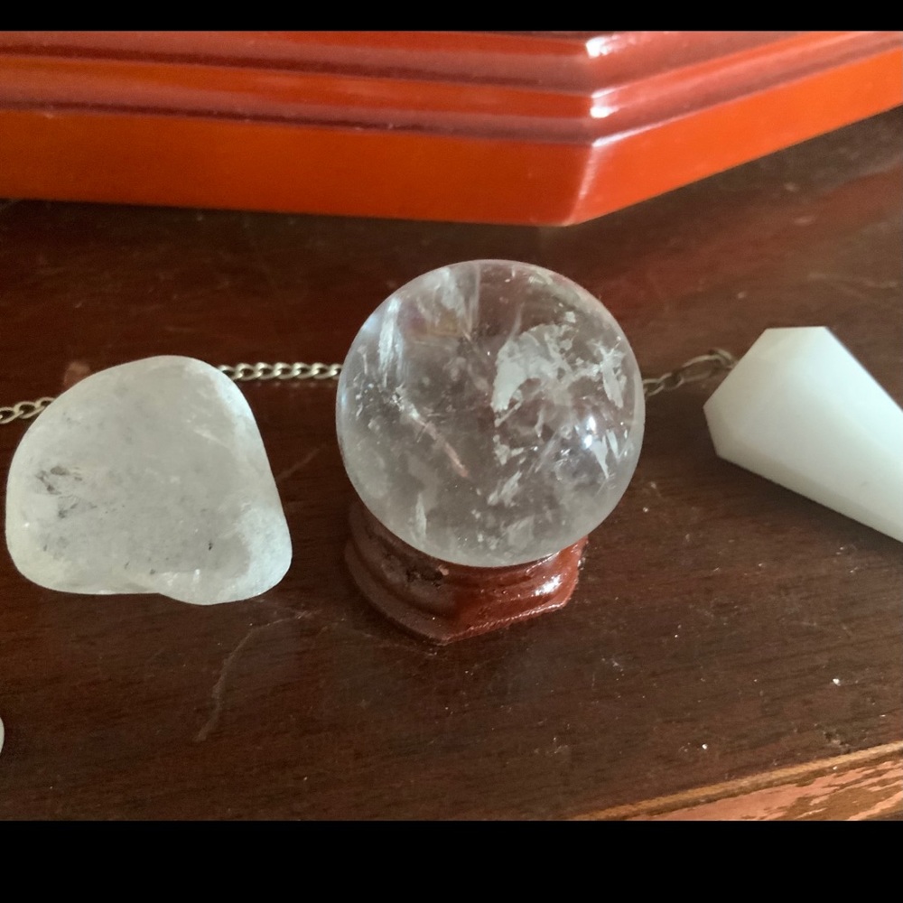Crystal Magic Kit Sphere Pendulum Gazing Stone - Witch Kit